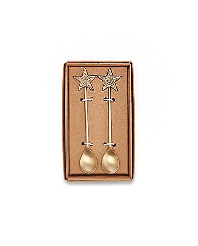 Star Brass Spoon Set from Beaumont Organic
