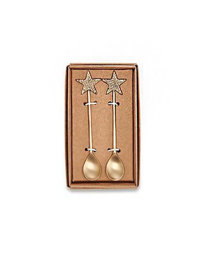 Star Brass Spoon Set from Beaumont Organic