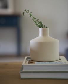 Cavado-Ocactuu Vase in Sand via Beaumont Organic