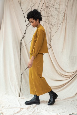 Maiya Organic Cotton Felpe Sweatshirt in Ochre from Beaumont Organic
