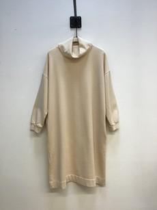 Orini Cotton Felpe Dress in Cream Sample via Beaumont Organic