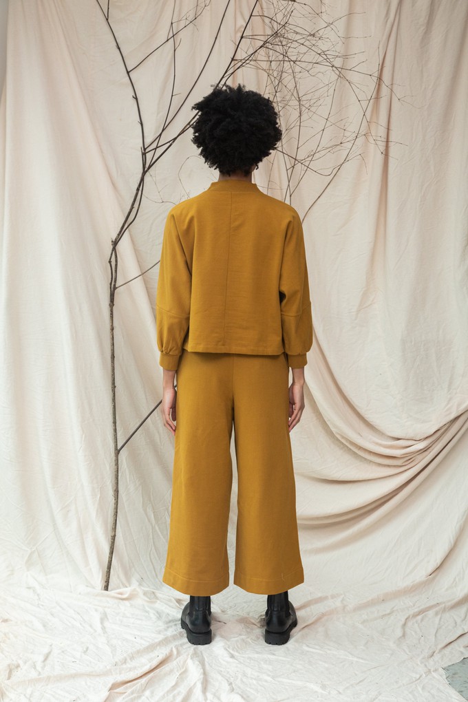 Maiya Organic Cotton Felpe Sweatshirt in Ochre from Beaumont Organic