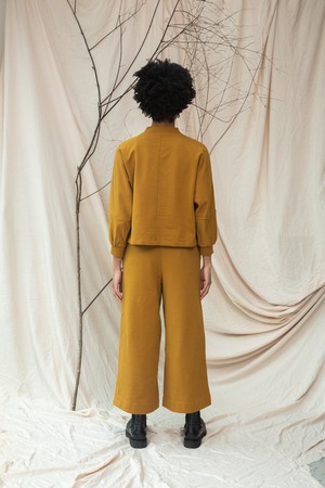 Maiya Organic Cotton Felpe Sweatshirt in Ochre from Beaumont Organic