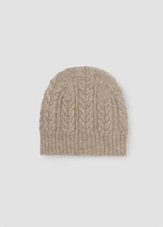 Brogan Lambswool Knitted Hat in Cream Marl via Beaumont Organic
