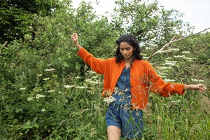 Sugi Organic Cotton Cardigan in Brick from Beaumont Organic