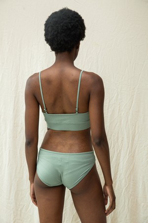 Nyra Bamboo & Organic Cotton Blend Bra in Pistachio from Beaumont Organic