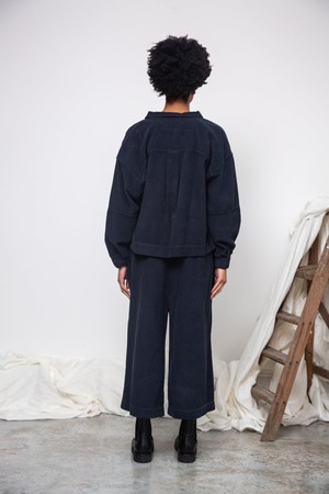 Tierra Organic Cotton Corduroy Overshirt in Night Sky Navy from Beaumont Organic