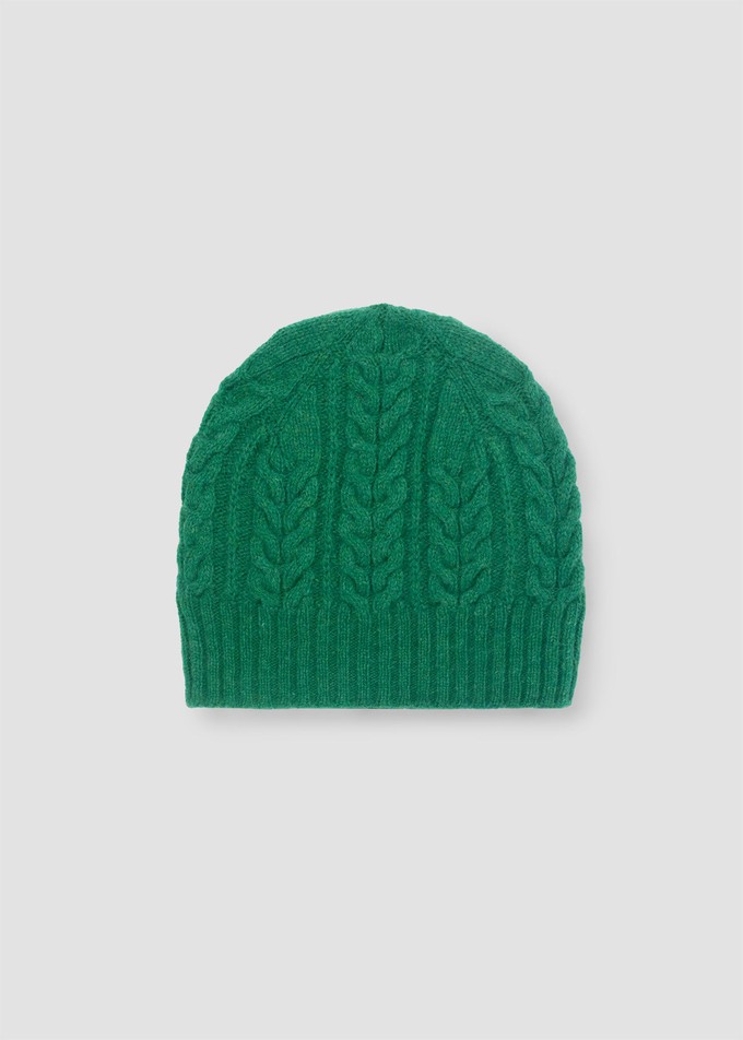 Brogan Lambswool Knitted Hat in Emerald from Beaumont Organic