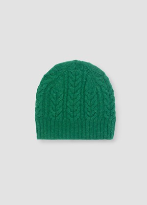Brogan Lambswool Knitted Hat in Emerald from Beaumont Organic