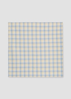 Leyla-Cay Organic Cotton Seersucker Scarf in Pastel Gingham by HANNAH BEAUMONT from Beaumont Organic