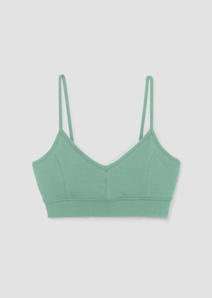 Nyra Bamboo & Organic Cotton Blend Bra in Pistachio from Beaumont Organic