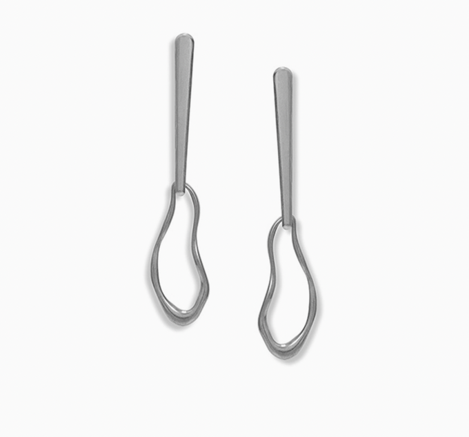 Terra Stud Earrings in Silver from Beaumont Organic