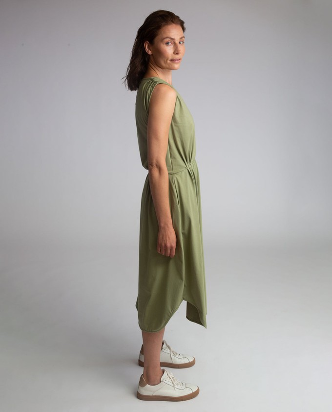 Mulberry Organic Cotton Dress In Sage from Beaumont Organic