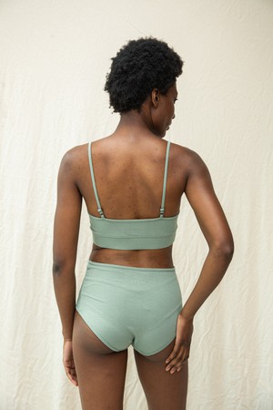 Nyra Bamboo & Organic Cotton Blend Bra in Pistachio from Beaumont Organic