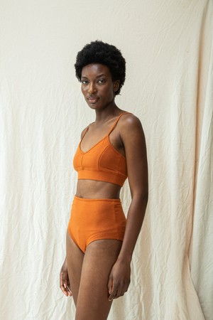 Nyra Bamboo & Organic Cotton Blend Bra in Terracotta from Beaumont Organic