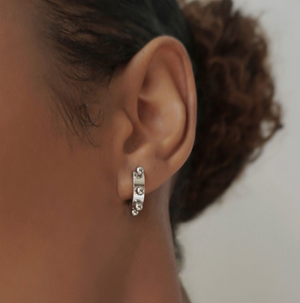 Bessie Earrings in Silver from Beaumont Organic