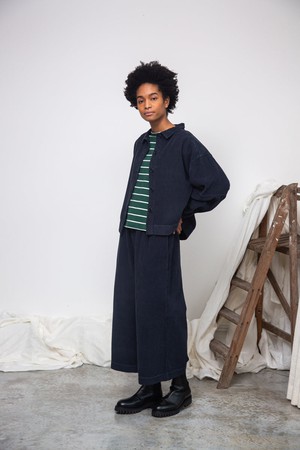 Tierra Organic Cotton Corduroy Overshirt in Night Sky Navy from Beaumont Organic