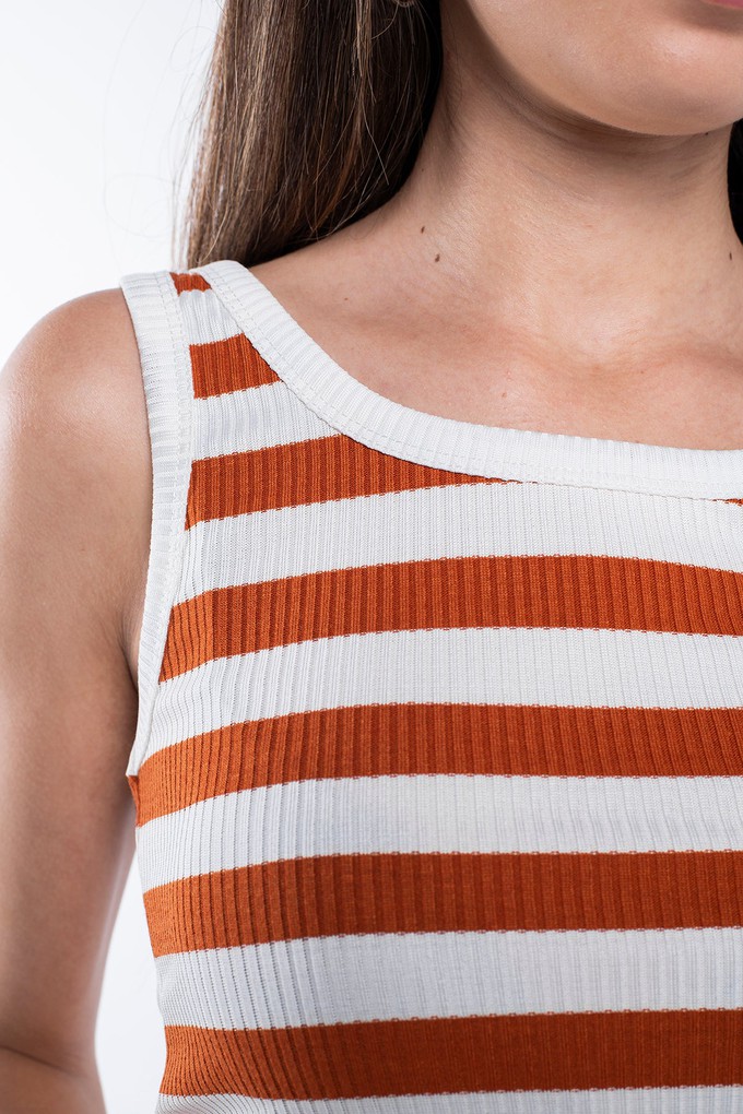 Striped Ribbed Vest from Bee & Alpaca