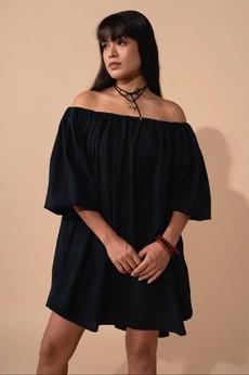 Rosie Dress Black via Bhoomi