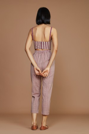 Janie Corset Pant Set Mauve from Bhoomi