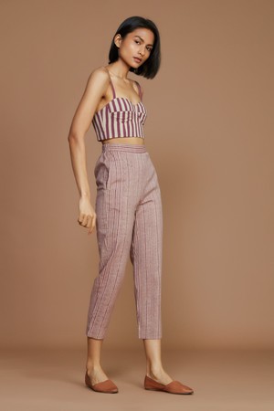 Janie Corset Pant Set Mauve from Bhoomi