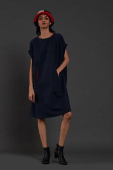 Clara Dress Blue via Bhoomi