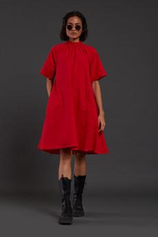 Sutton Dress Red via Bhoomi