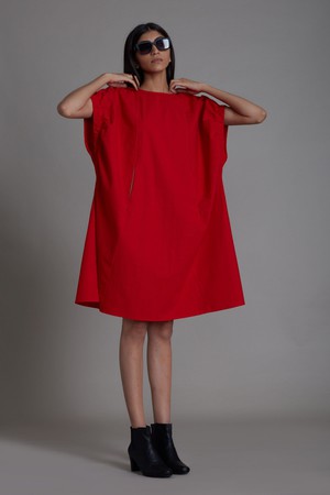 Clara Dress Red from Bhoomi