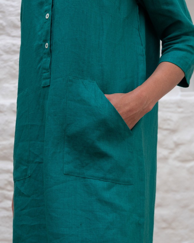 Tara Linen Shirt Dress from BIBICO
