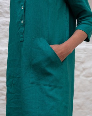 Tara Linen Shirt Dress from BIBICO