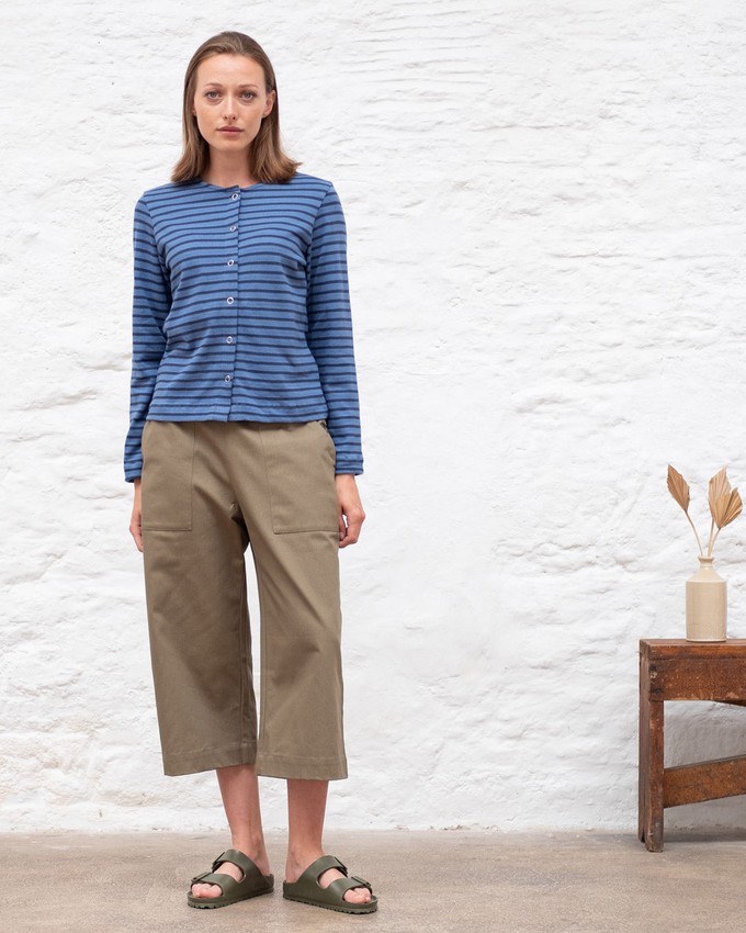 Joss Jersey Striped Cardigan from BIBICO