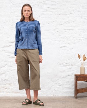 Joss Jersey Striped Cardigan from BIBICO