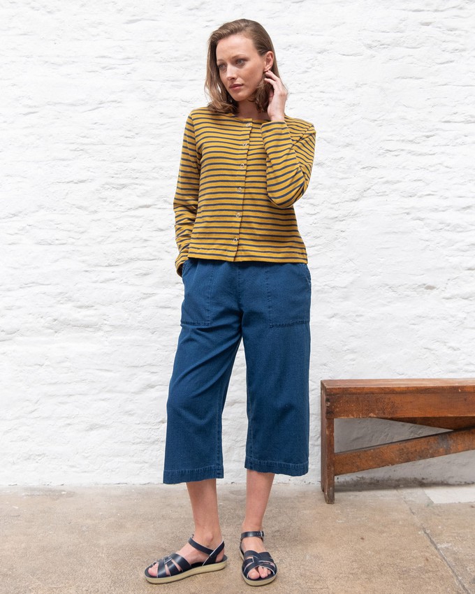 Joss Jersey Striped Cardigan from BIBICO