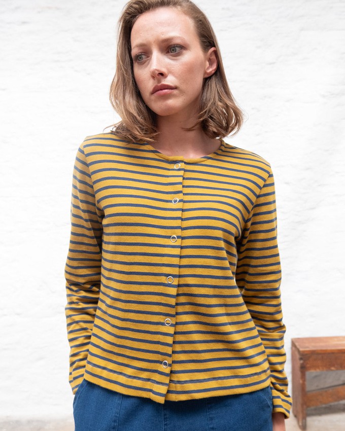 Joss Jersey Striped Cardigan from BIBICO