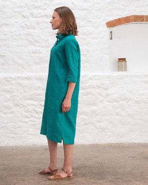 Tara Linen Shirt Dress from BIBICO