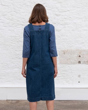 Caro Denim Pinafore Dress from BIBICO