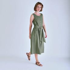 Margot Linen Sleeveless Dress via BIBICO