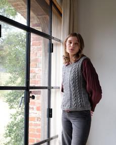 Amita Knitted Wool Vest via BIBICO