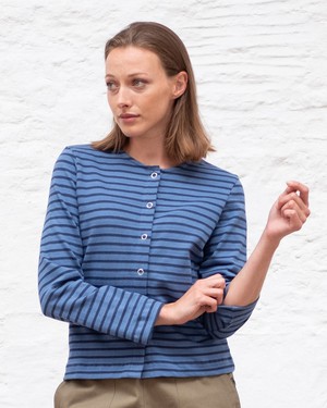 Joss Jersey Striped Cardigan from BIBICO