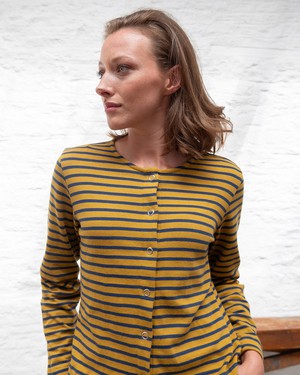 Joss Jersey Striped Cardigan from BIBICO