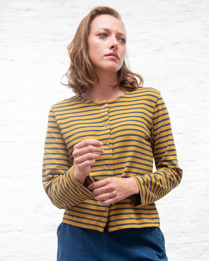 Joss Jersey Striped Cardigan from BIBICO
