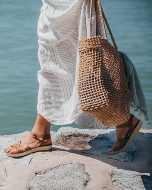 Tan Leather Sandals from BIBICO