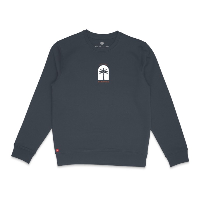 Sweater Lobi Vibes Paramaribo India Ink Grey from BLL THE LABEL Sweater Lobi Vibes Paramaribo India Ink Grey from BLL THE LABEL