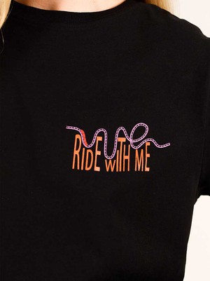 Roller Coaster Tee, Organic Cotton, in Black from blondegonerogue