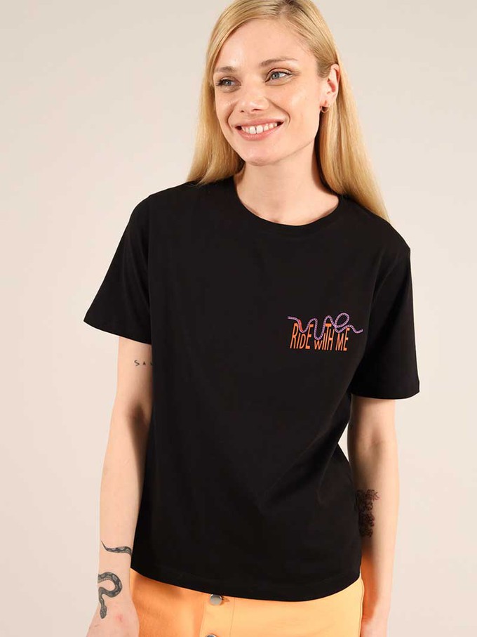 Roller Coaster Tee, Organic Cotton, in Black from blondegonerogue