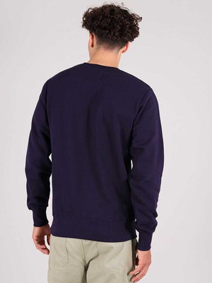 Dazzle Embroidered Mens Sweatshirt, Organic Cotton, in Navy from blondegonerogue