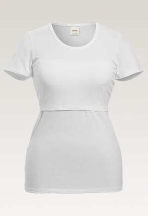Short sleeve nursing top - White from Boob Design