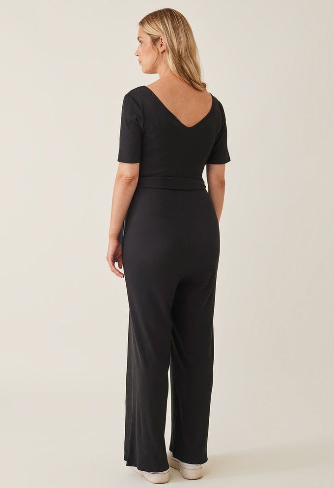 Gerippter Umstandsjumpsuit - Schwarz from Boob Design