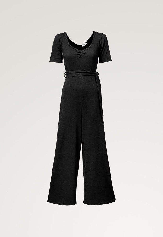 Gerippter Umstandsjumpsuit - Schwarz from Boob Design