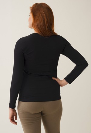 Long sleeve nursing top - Black from Boob Design